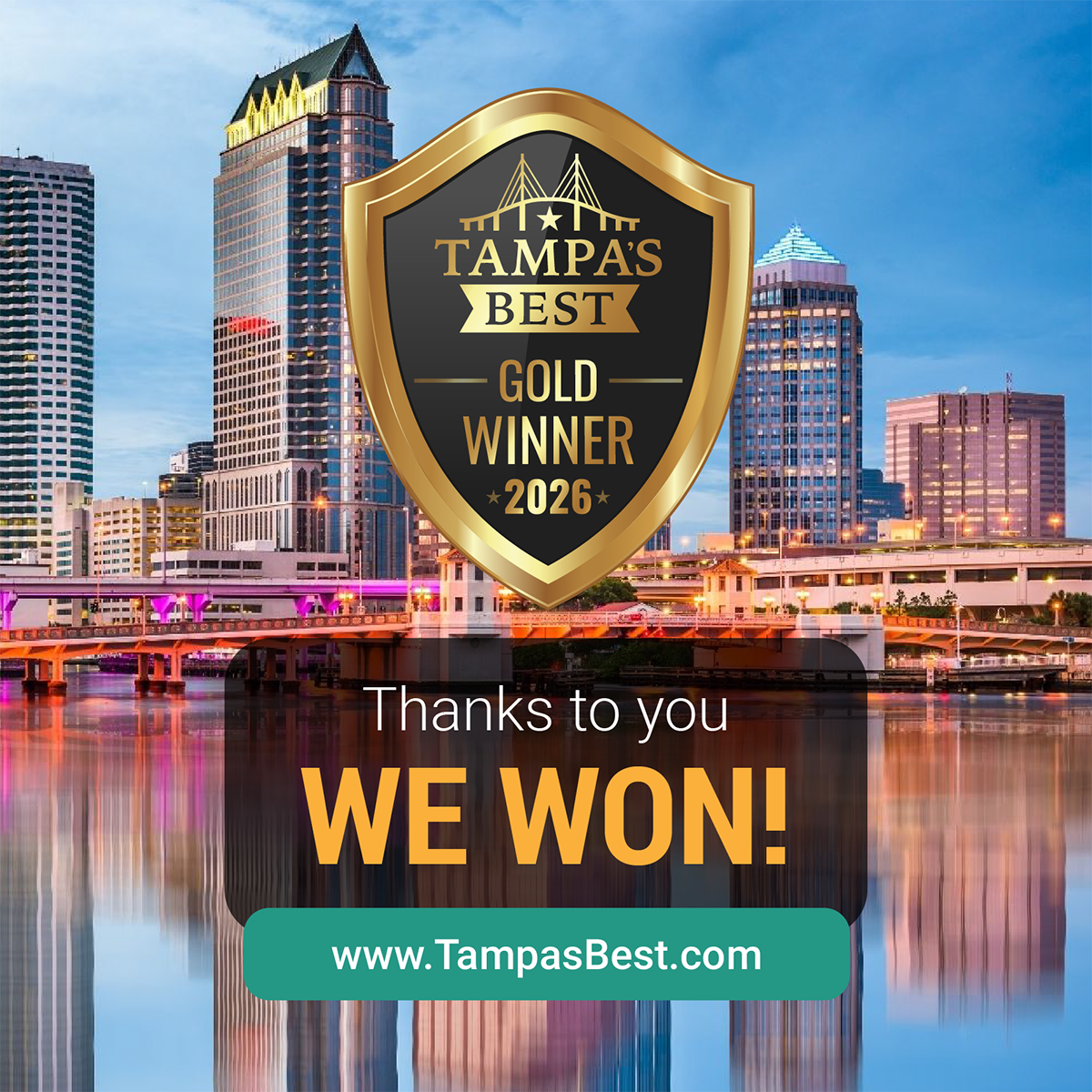 2026 Tampa's Best Gold Medal Winner - Cody Pools